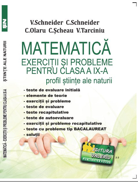 EXERCIȚII ȘI PROBLEME CLASA A IX-A MATEMATICĂ Profil Științe ale naturii